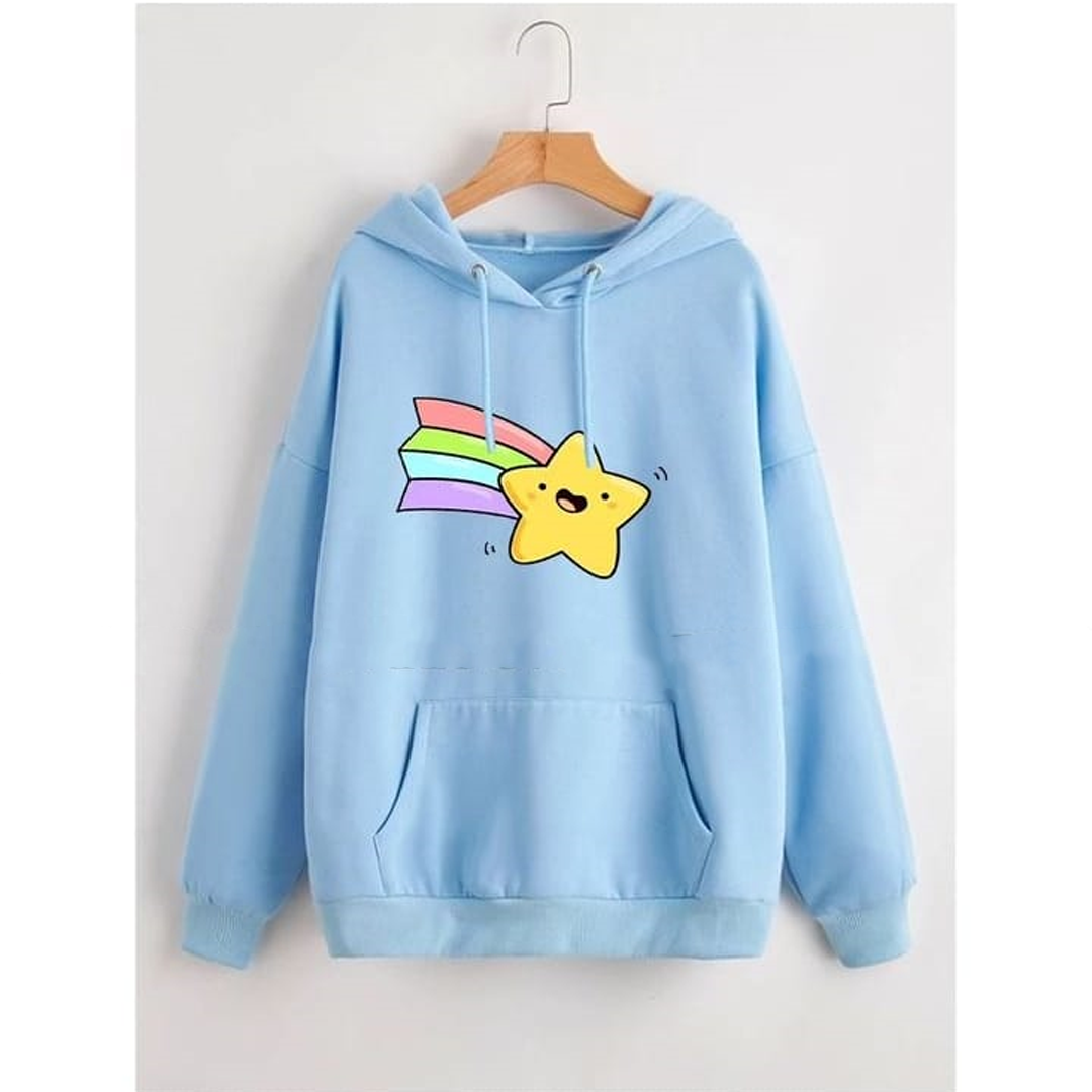 Rainbow star Fleece hoodie