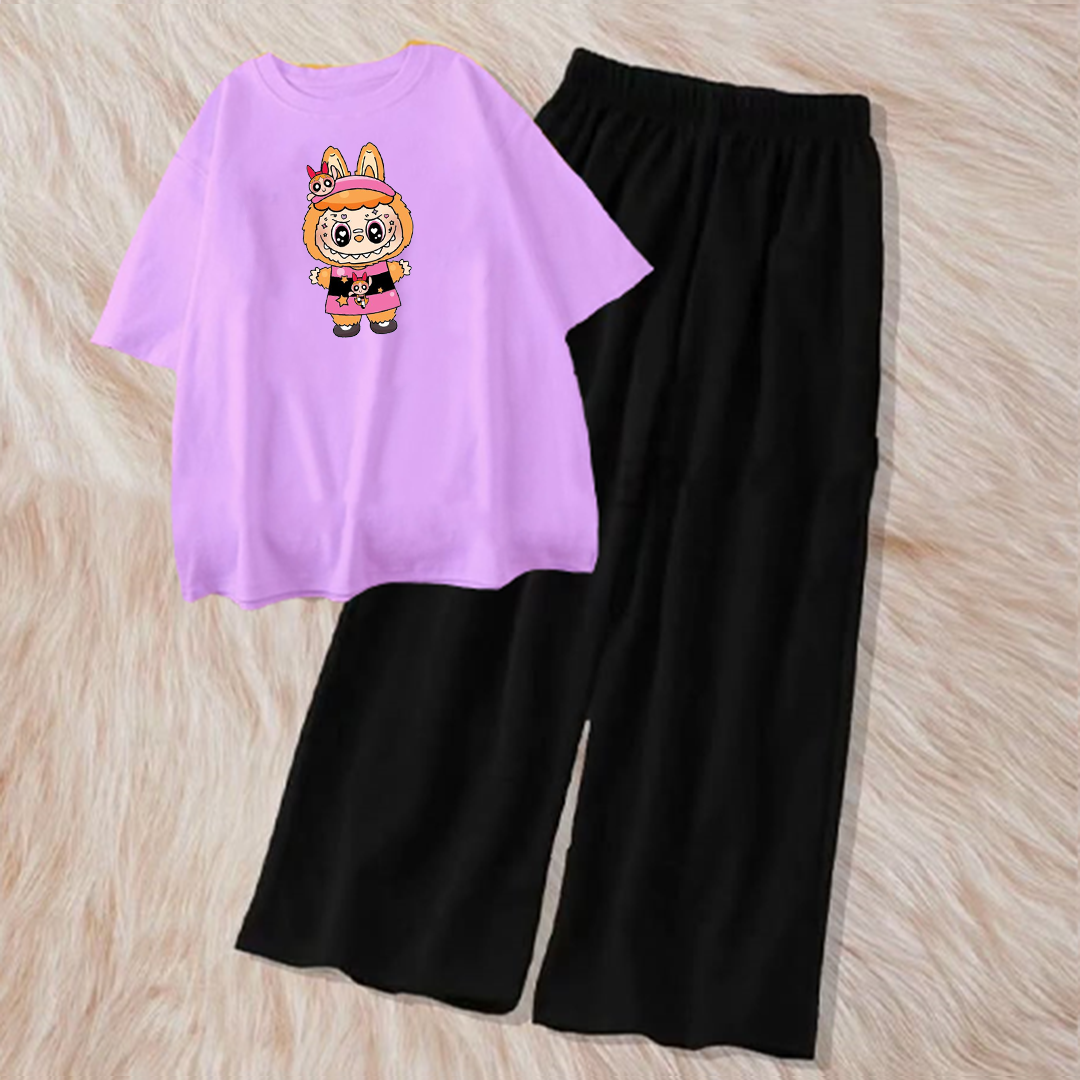 Blossom labubu with flapper combo