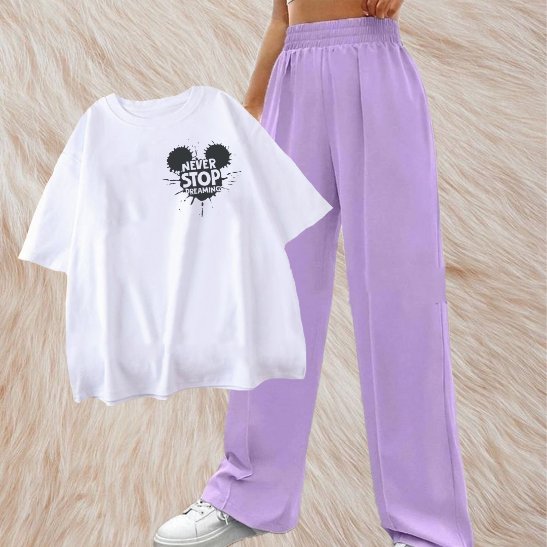 Never stop dreaming with lilac flapper combo