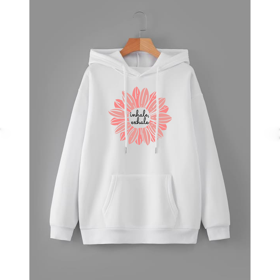 Inhale exhale Fleece hoodie