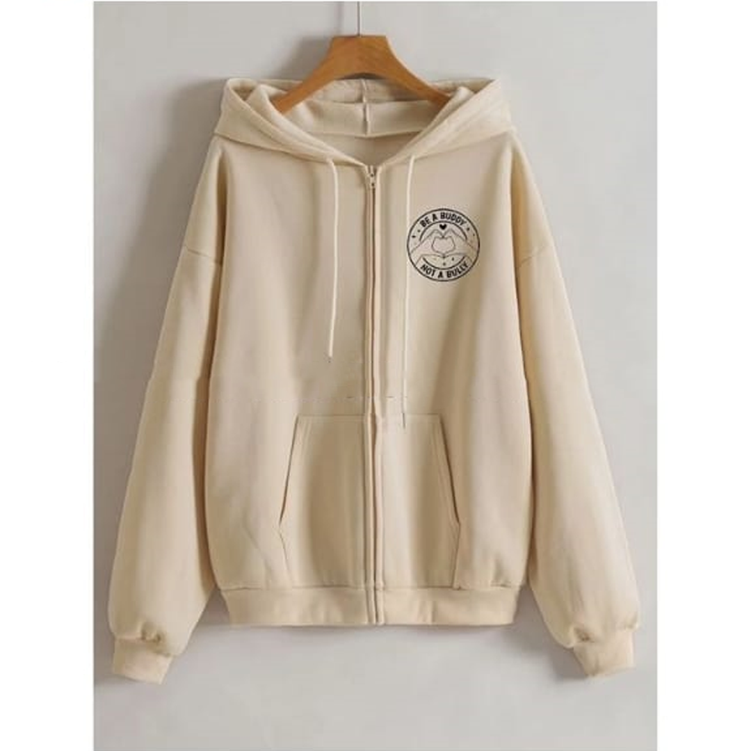 Be a buddy not a bully zipper with hood