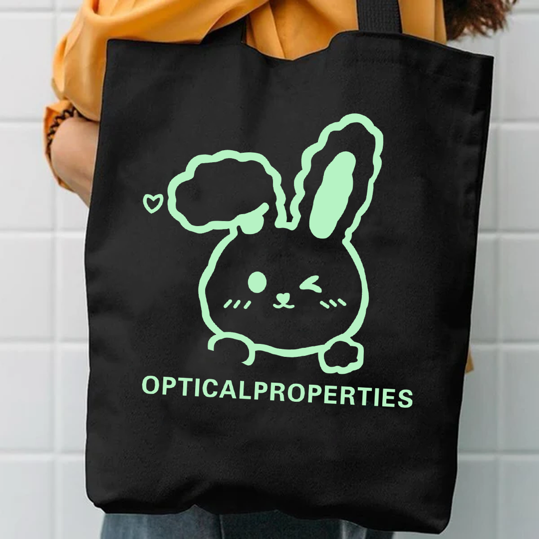 Optical properties tote bag