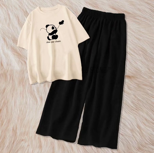 Cute panda with flapper combo