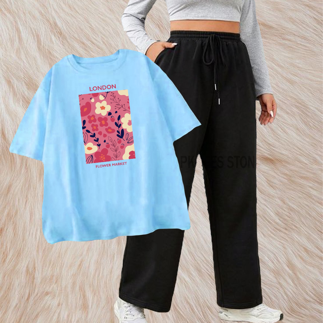 Flower market with black flapper combo