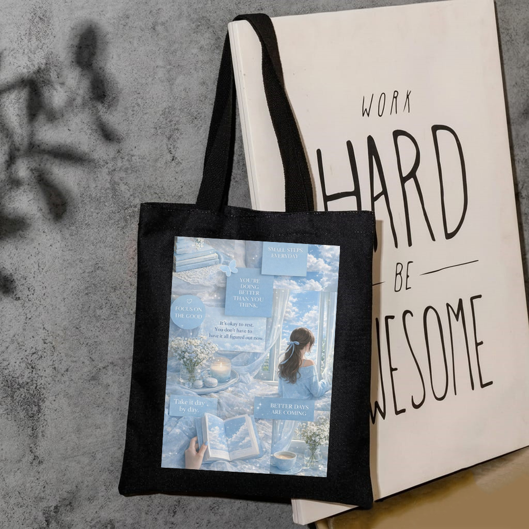 Collage aesthetic tote bag