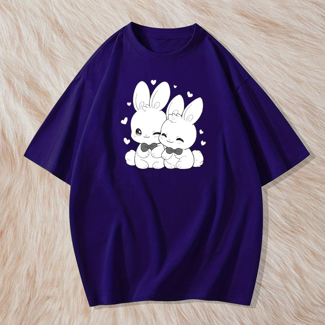 Two rabbits t shirt