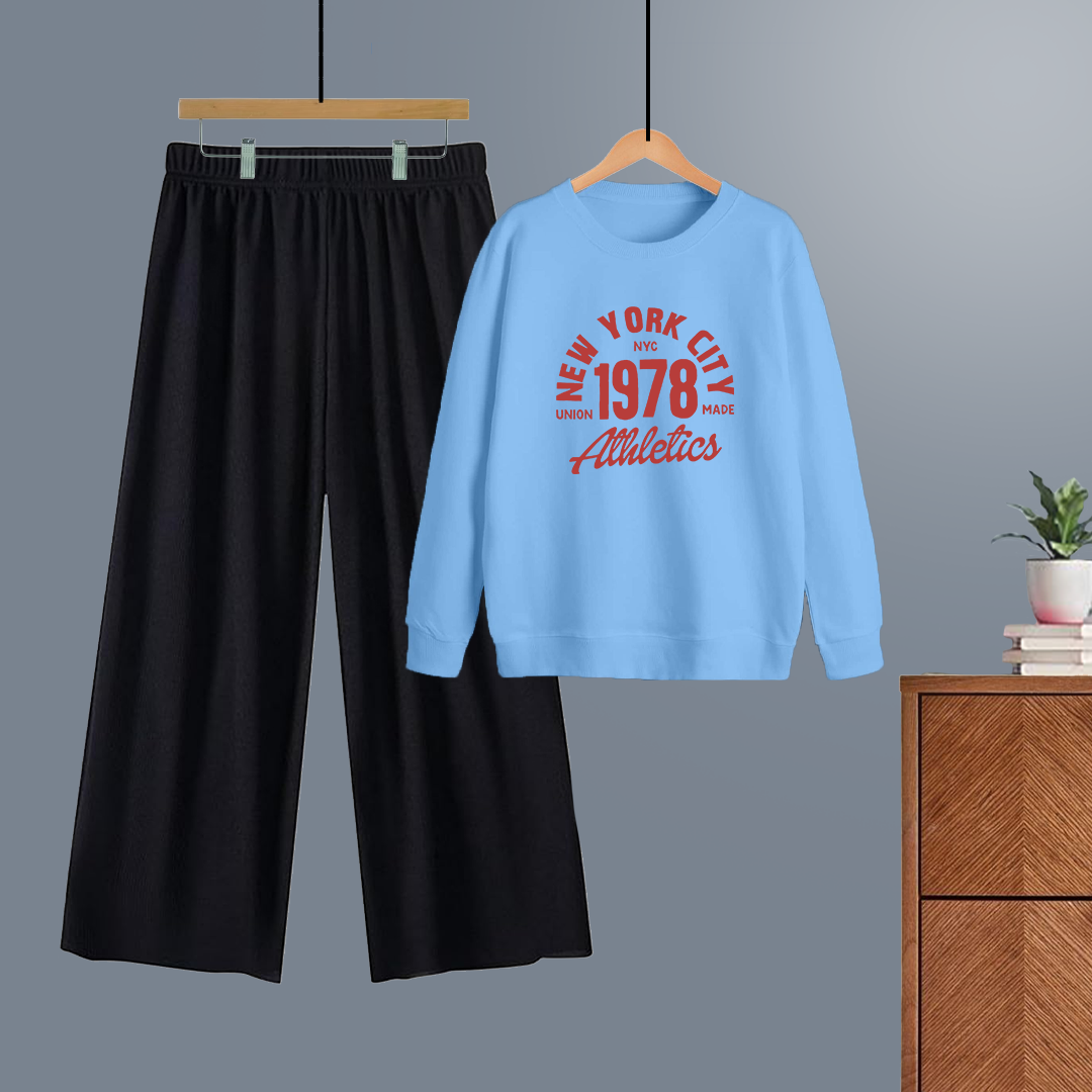 Winter tracksuit new york city atheetics sweatshirt with free size flapper