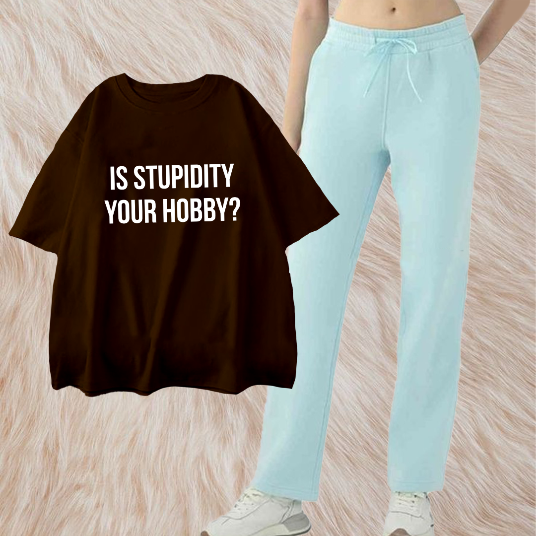 Is stupidity your hobby with ice blue flapper combo