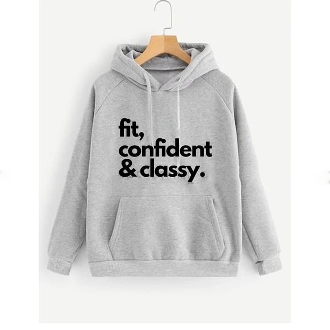 Fit confident and classy Fleece hoodie
