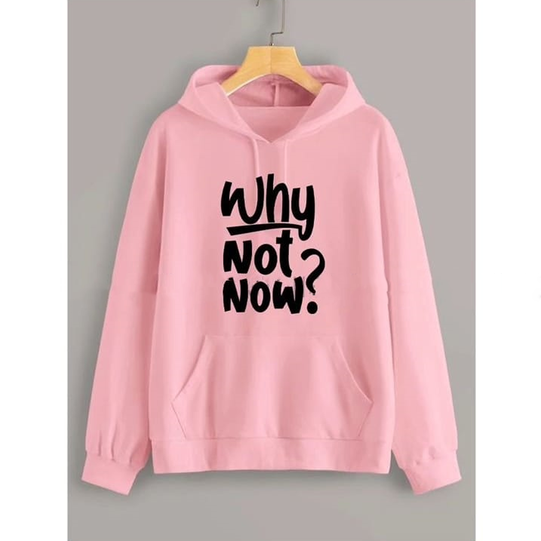 Why not now Fleece hoodie