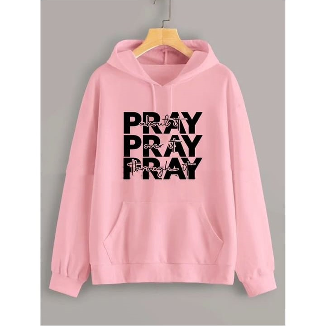 Pray about it Fleece hoodie