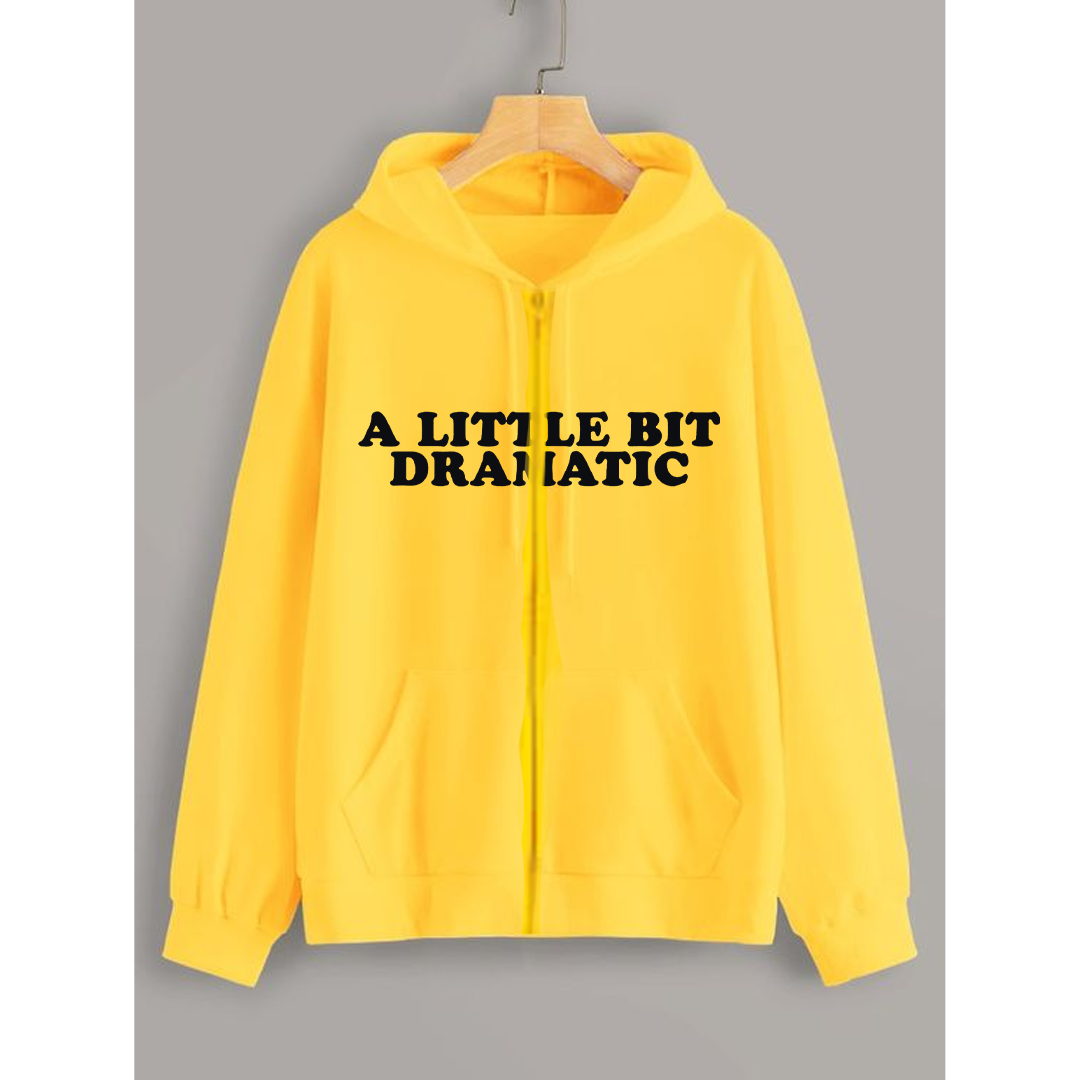 A little bit dramatic zipper with hood