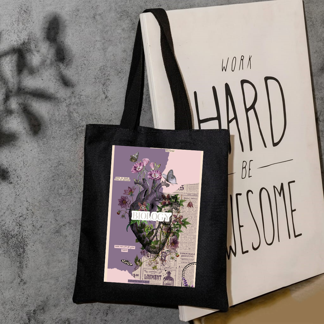 Biology aesthetic tote bag