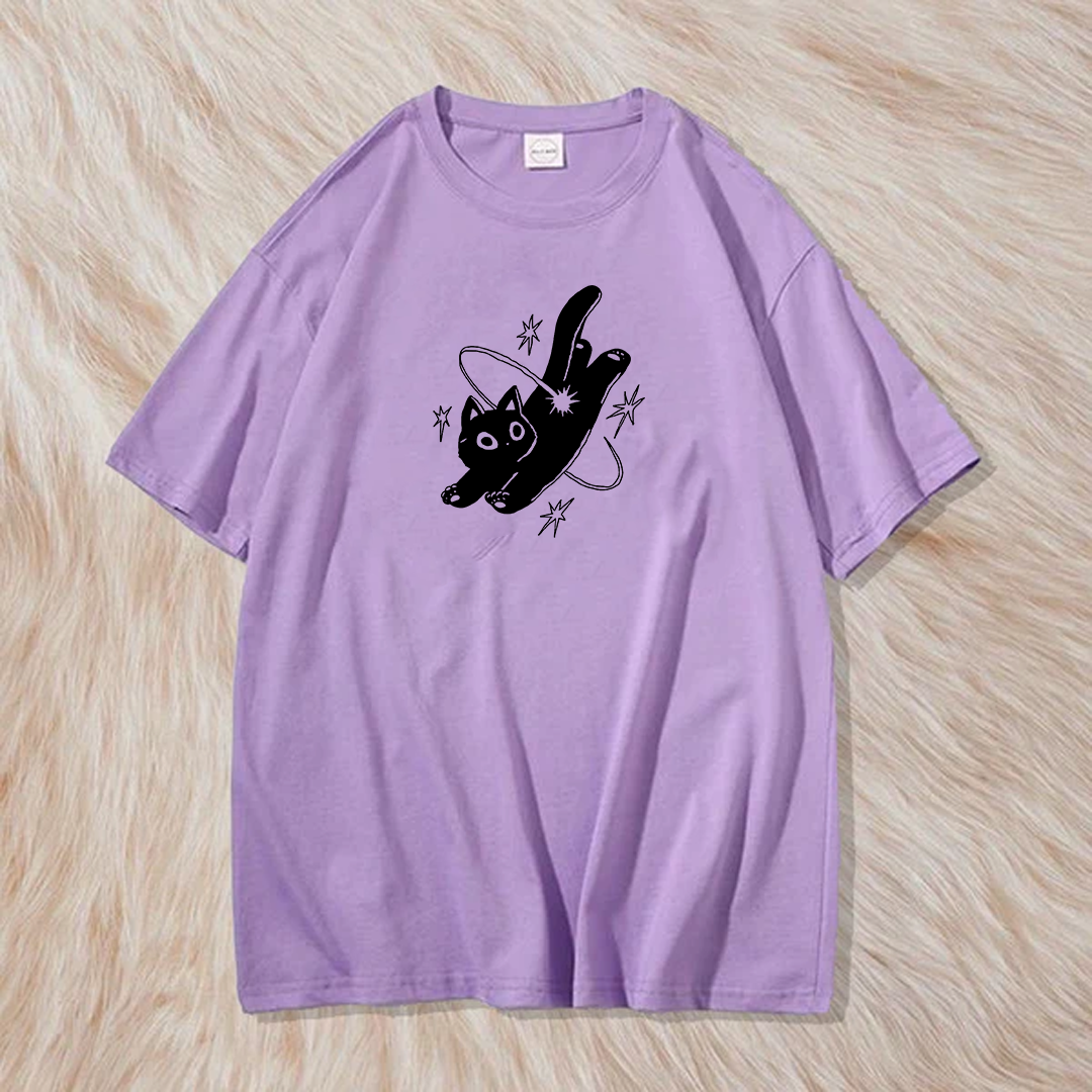 Comic cat t shirt