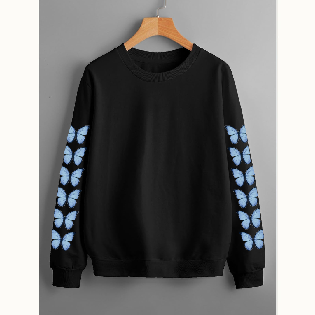 Butterfly sleeves sweatshirt