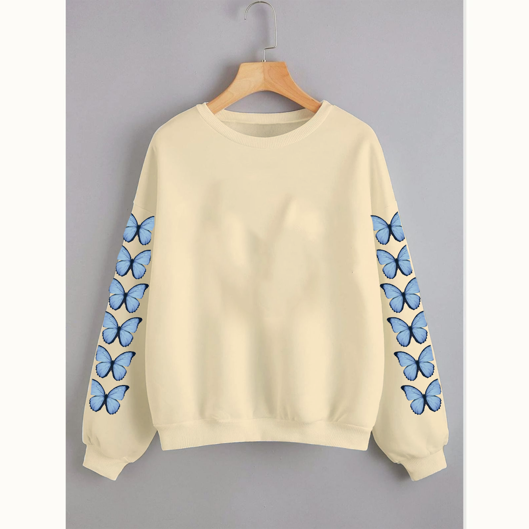 Butterfly sleeves sweatshirt