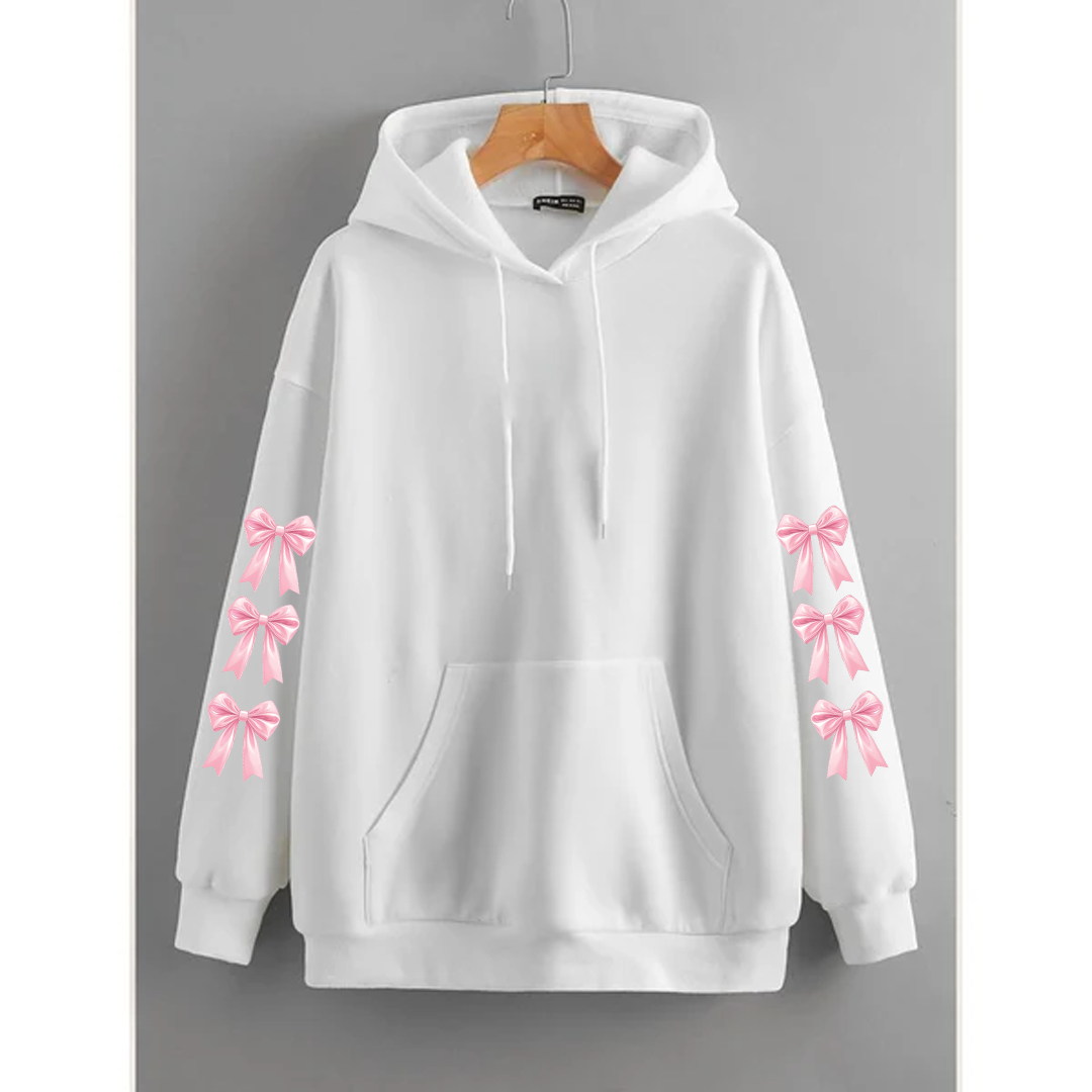 Bow sleeves hoodie