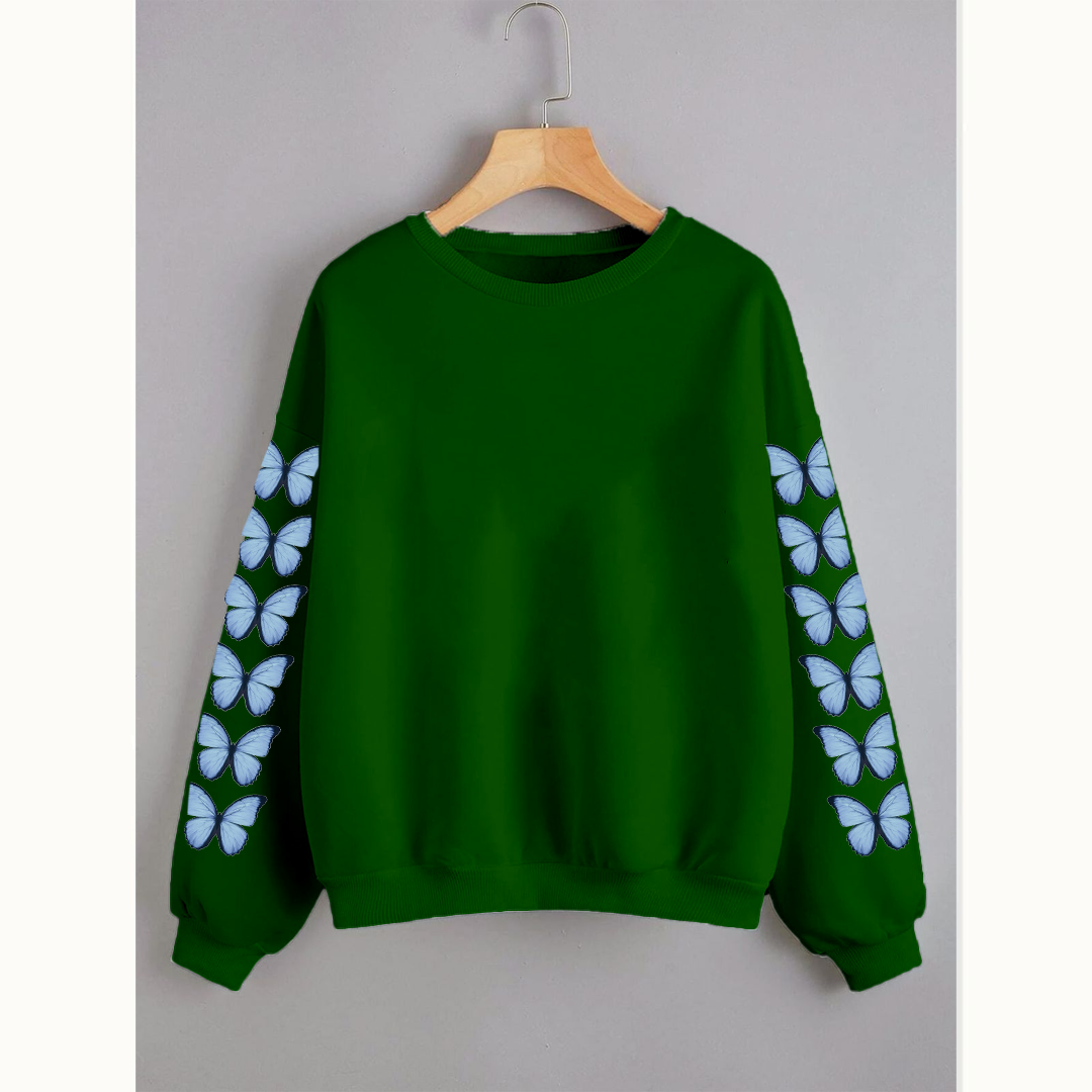 Butterfly sleeves sweatshirt