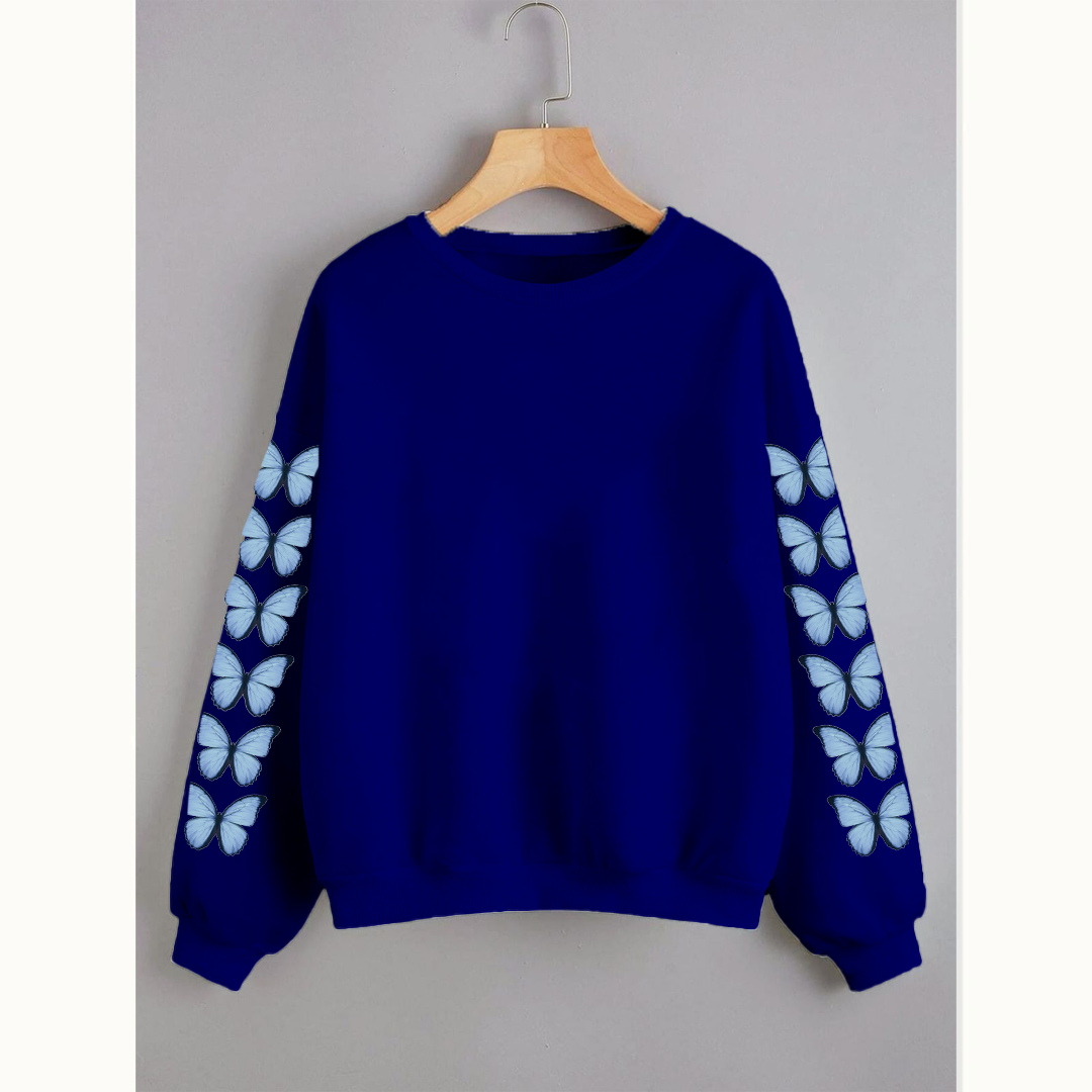 Butterfly sleeves sweatshirt