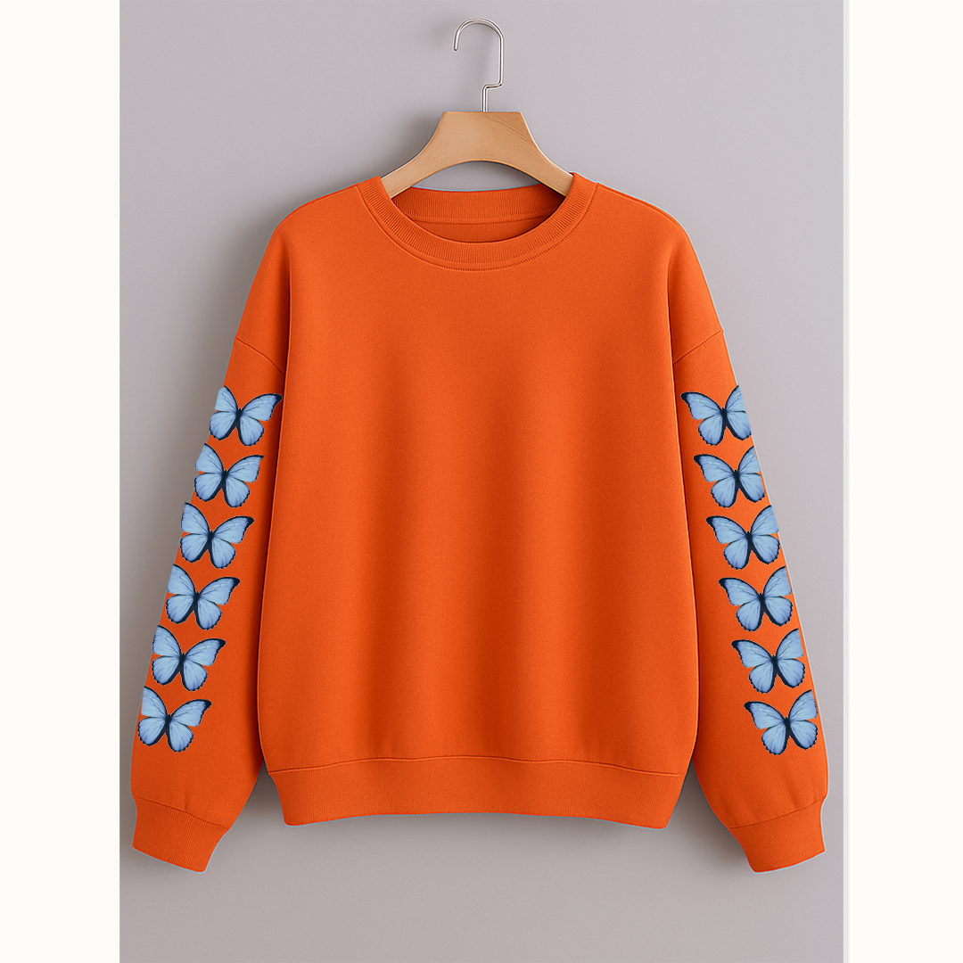 Butterfly sleeves sweatshirt