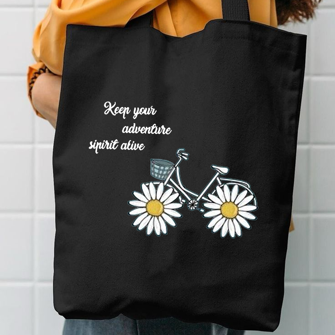 Keep your adventure spirit alive canvas tote bag