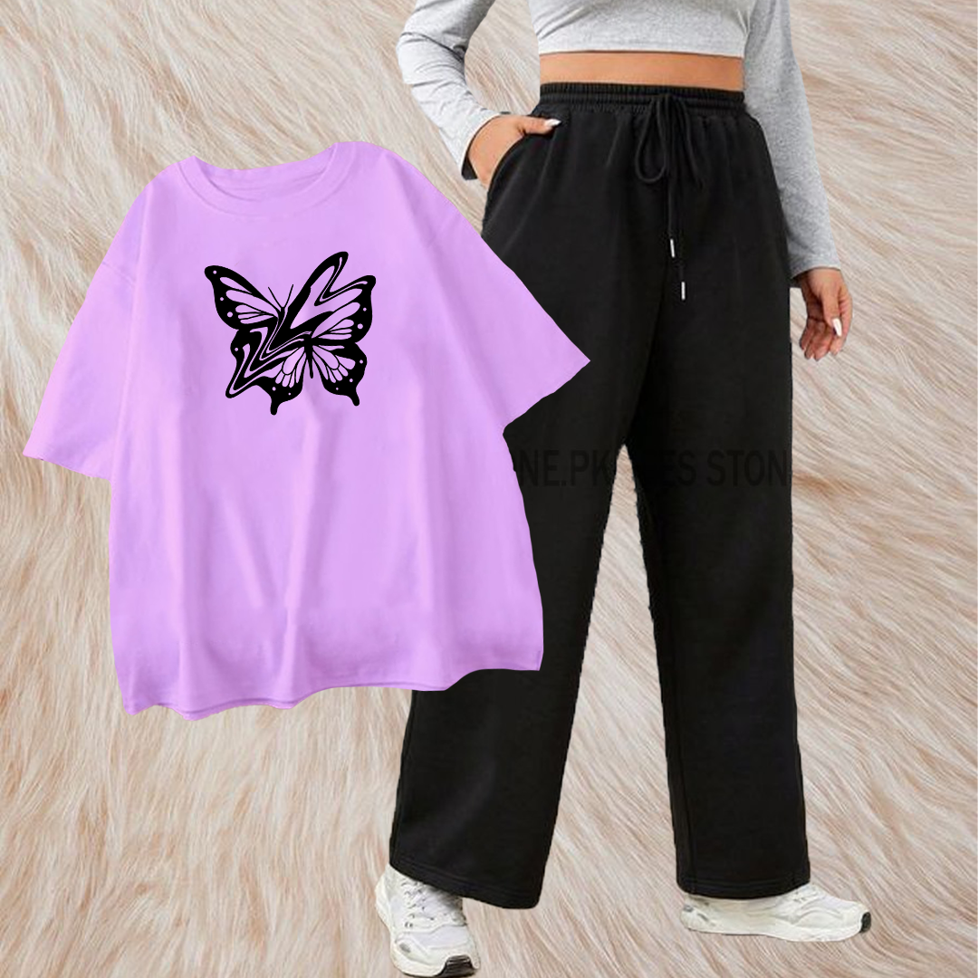 Glitch butterfly with black flapper combo