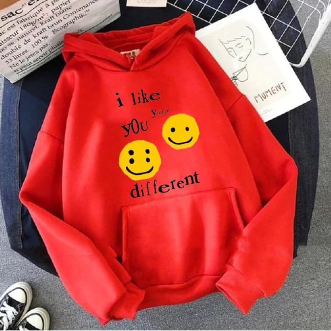 I like you you  are different Fleece hoodie