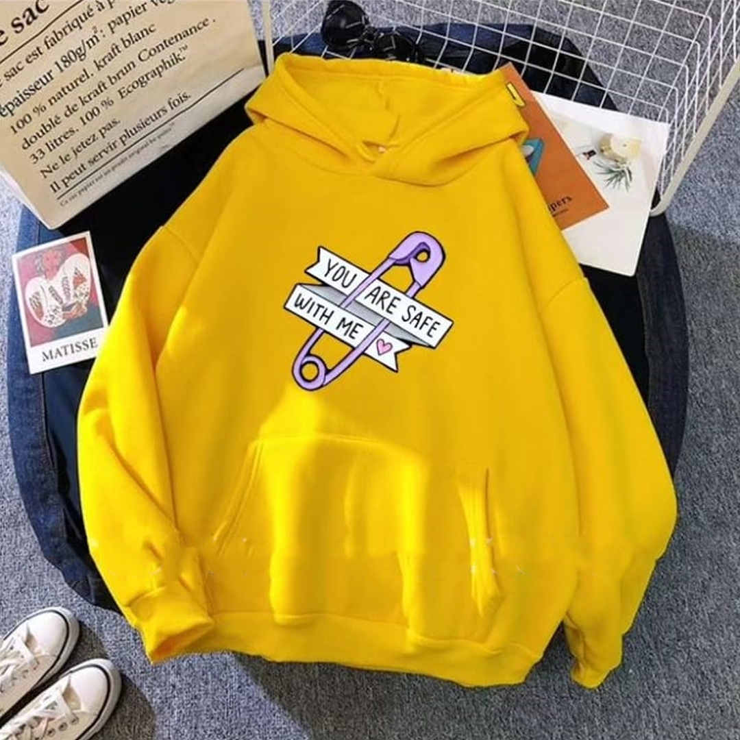 You are safe with me Fleece hoodie