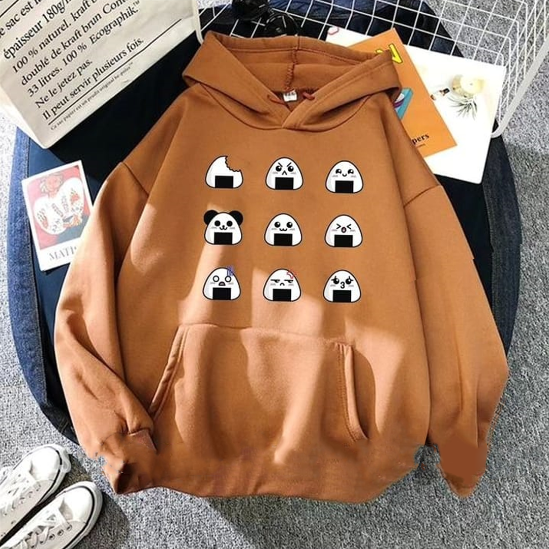 Rice cakes cartoon Fleece hoodie