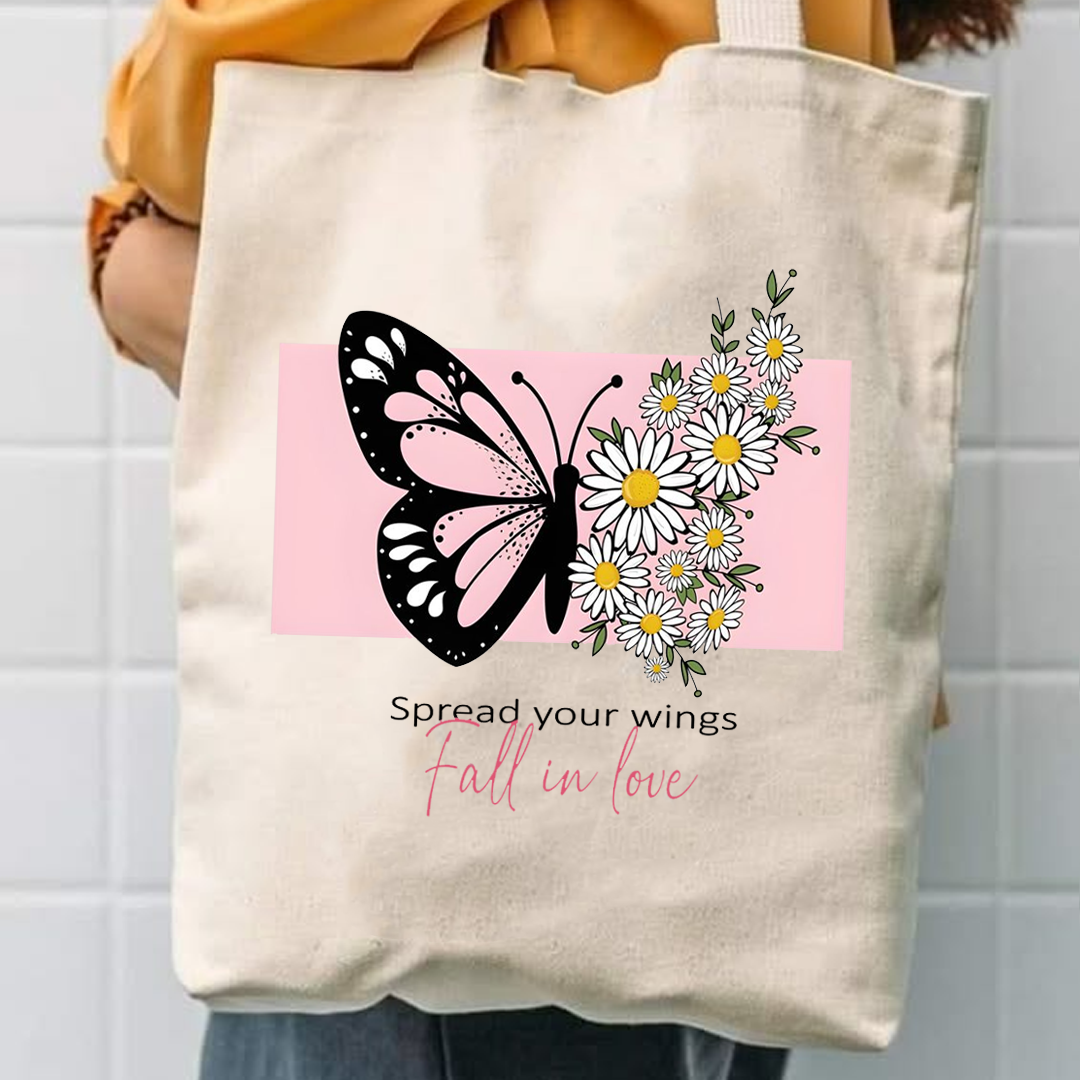 Spread your wings canvas tote bag