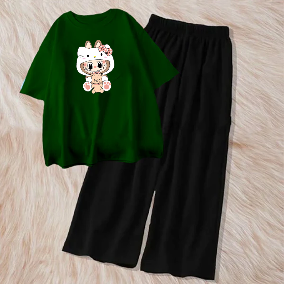 Hello kitty labubu with flapper combo