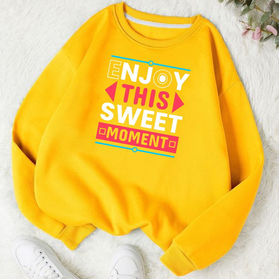 Enjoy this sweet moment Fleece Sweat Shirt
