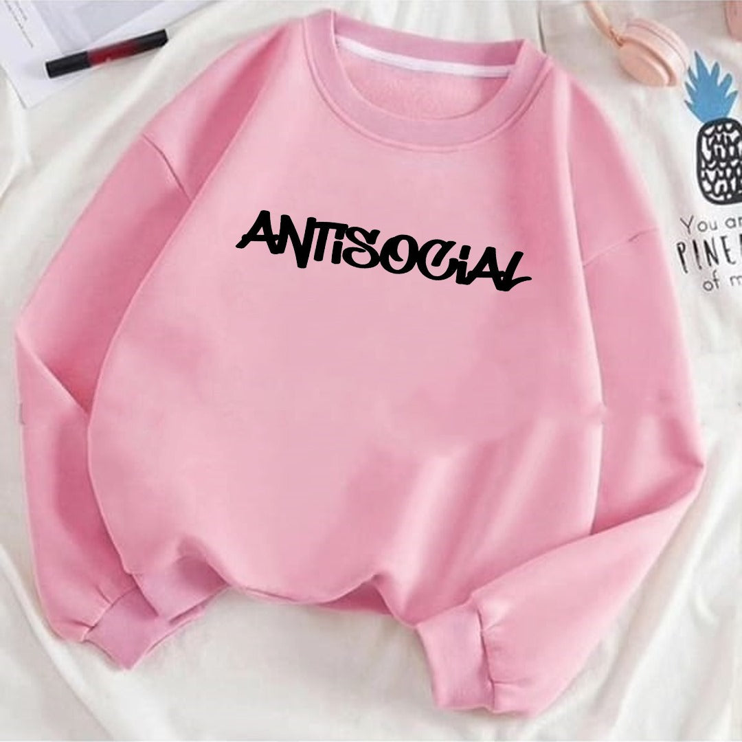 Antisocial Fleece Sweat Shirt