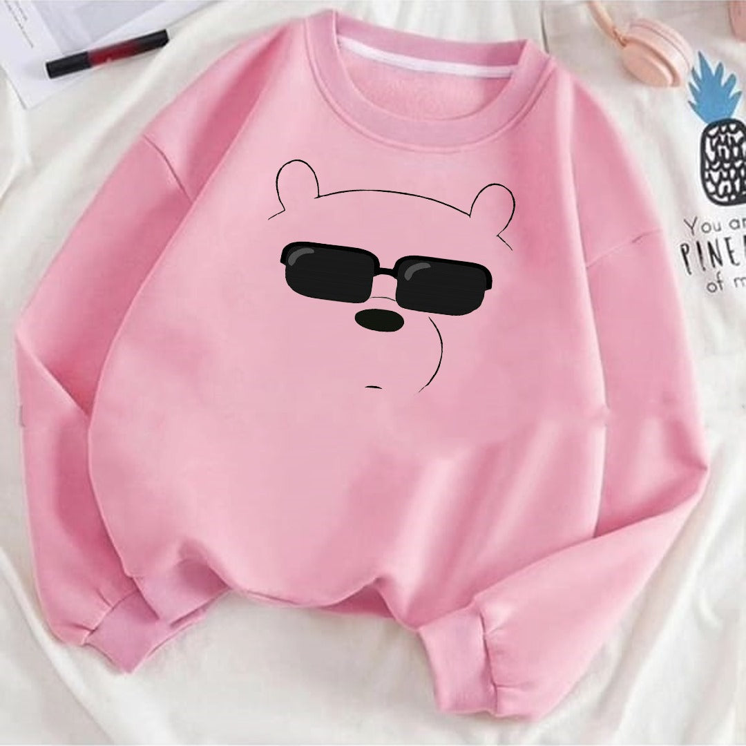 Ice bear face Fleece Sweat Shirt