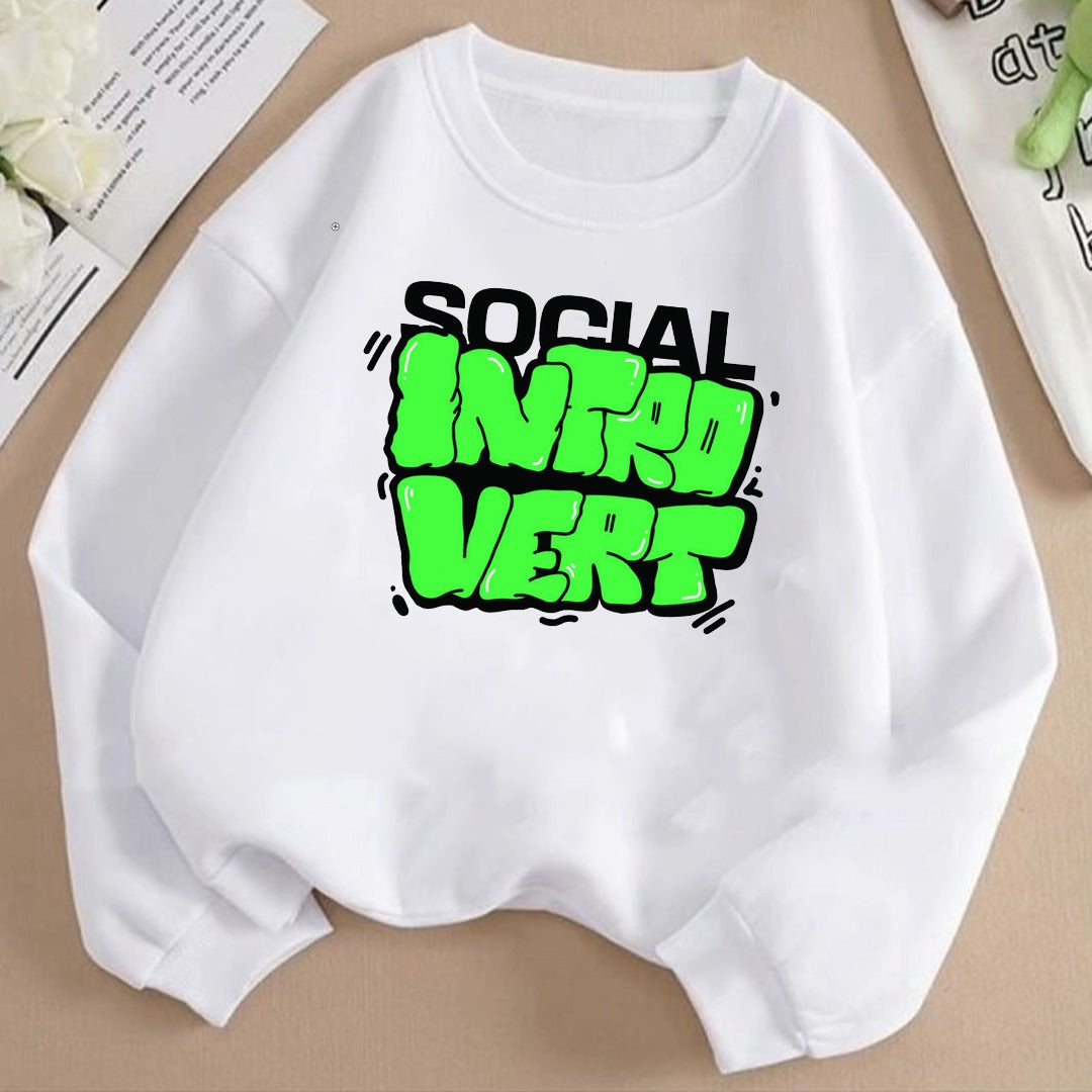 Social introvert Fleece Sweat Shirt