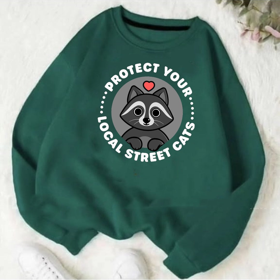 Protect your local street cats Fleece Sweat Shirt