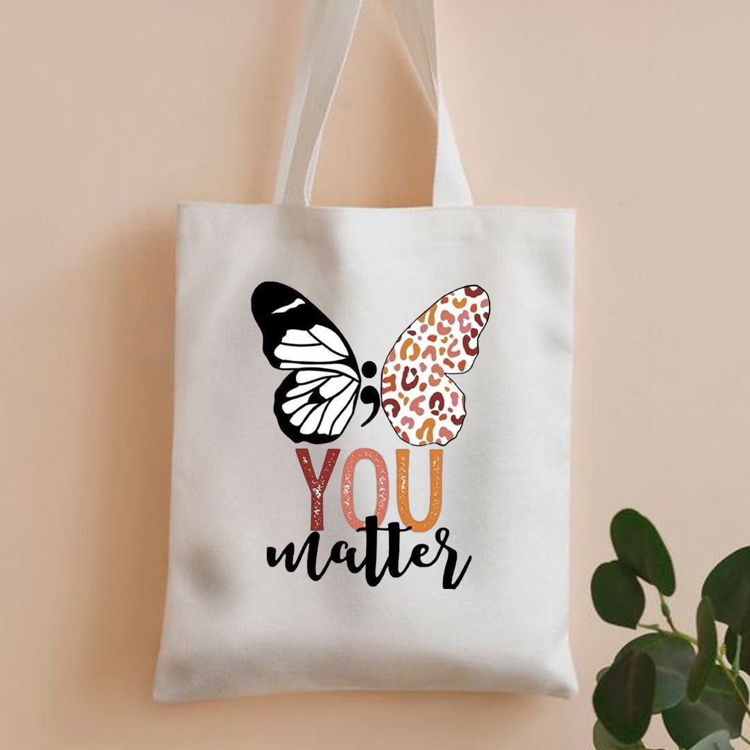 You matter canvas tote bag
