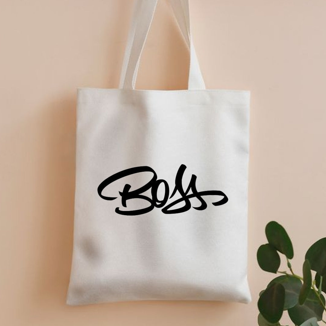 Boss canvas tote bag