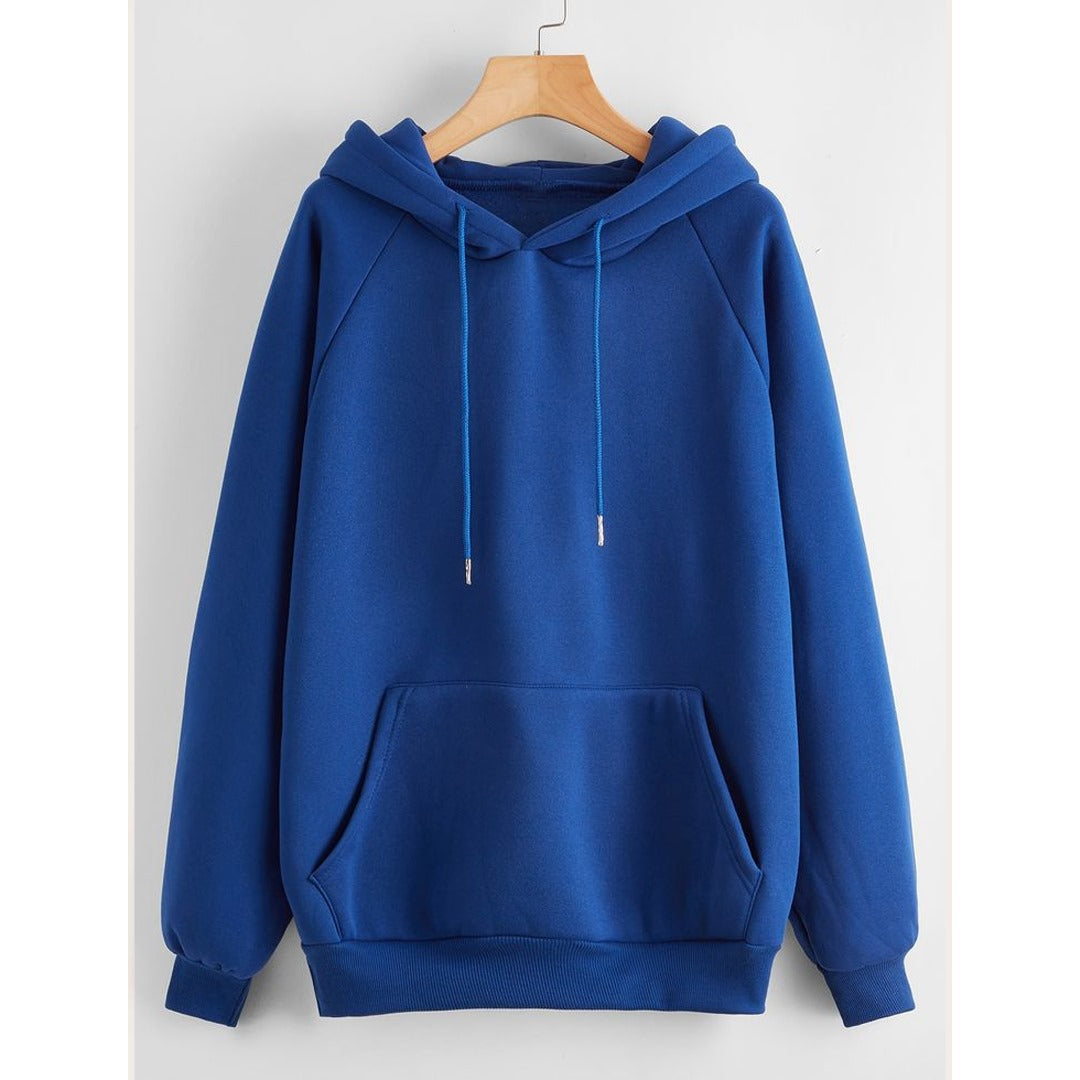 Blue fleece hoodie