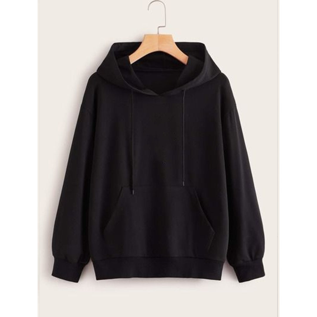 Black fleece hoodie