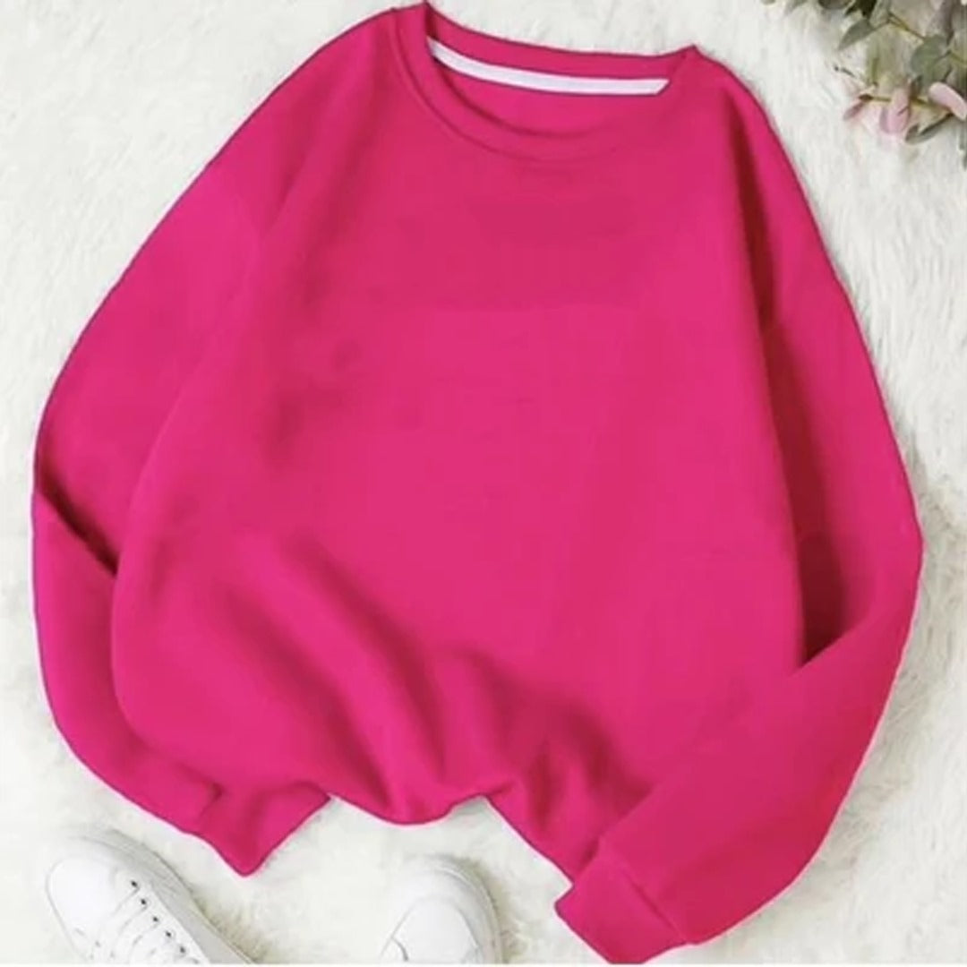 Pink fleece sweat shirt