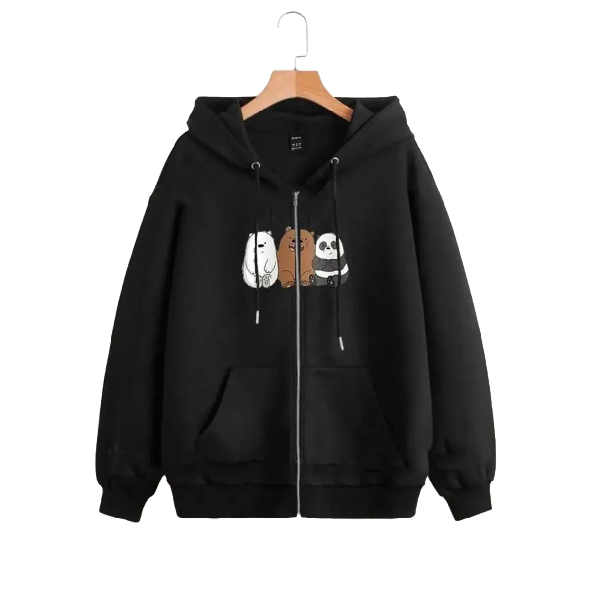 Three Bear Zipper With Hood