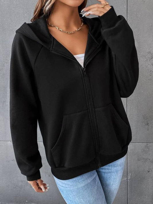 Black zipper hoodie