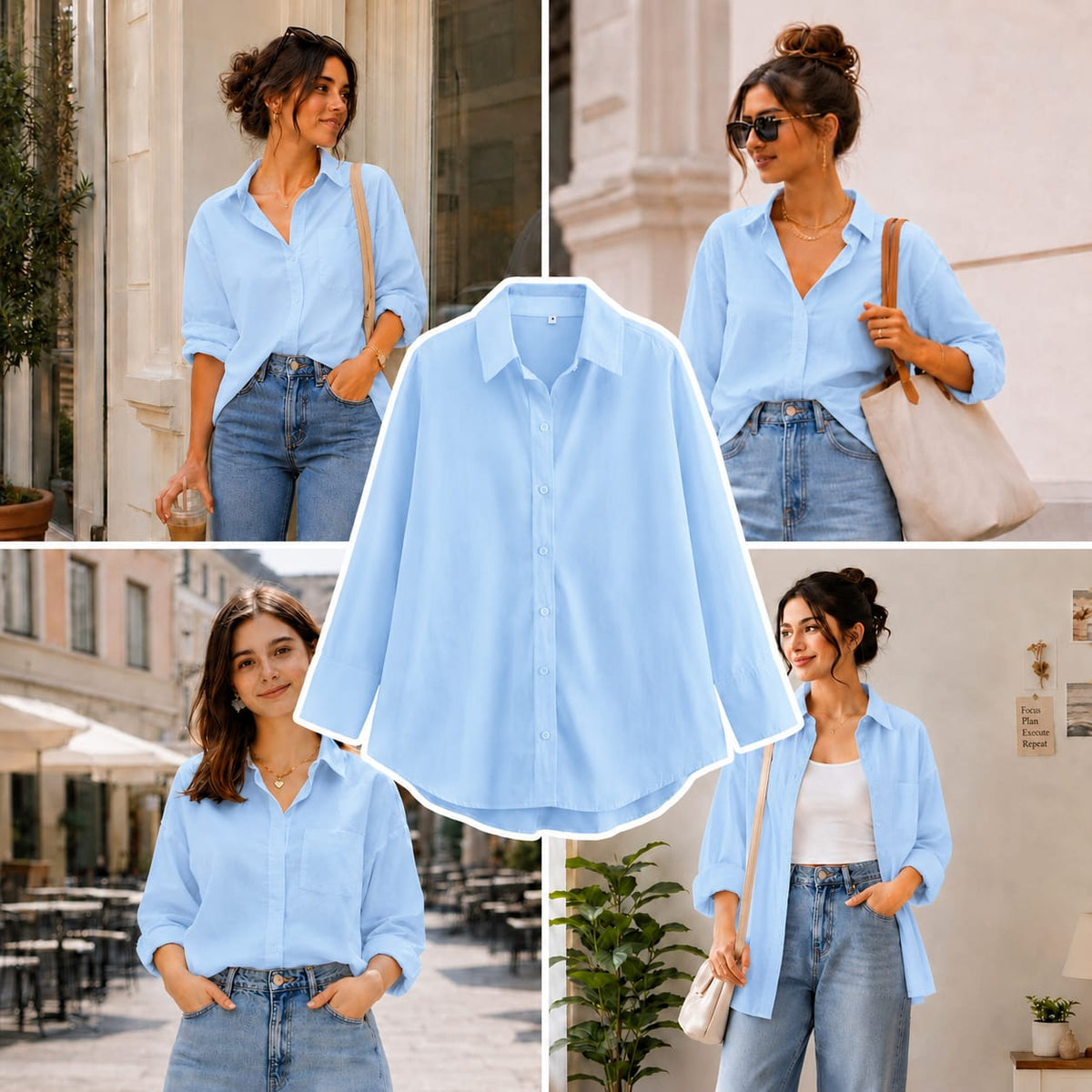 Sky Blue Button Down Shirt
