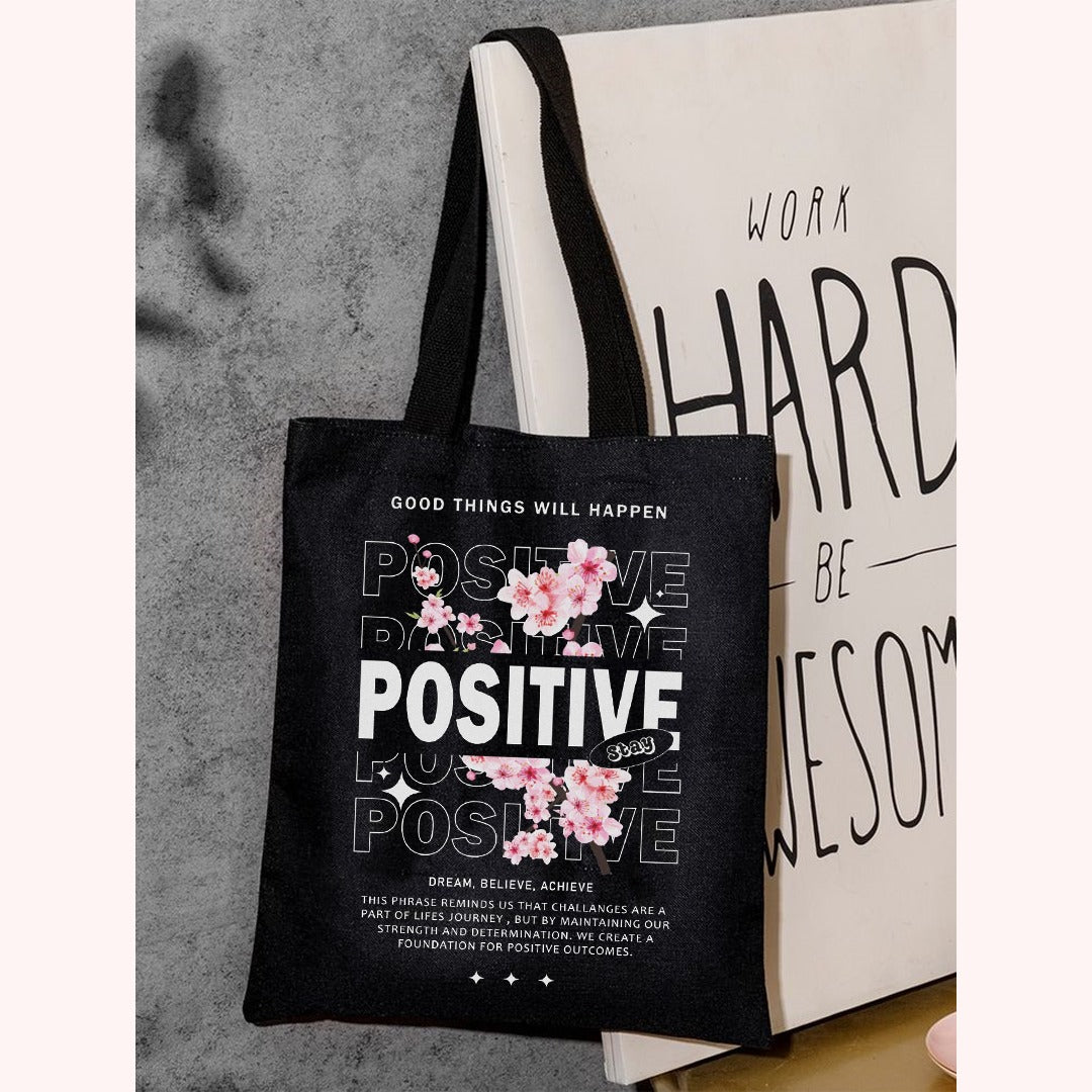 Positive Printed Tote Bag