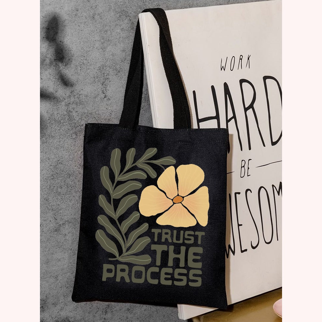 Trust The Process Printed Tote Bag