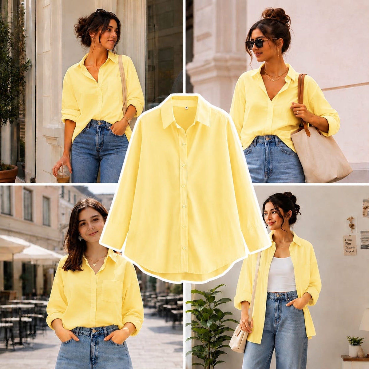 Lemon Button Down Shirt