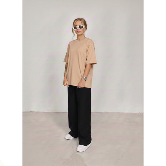 Oversized Tee With Black Flapper