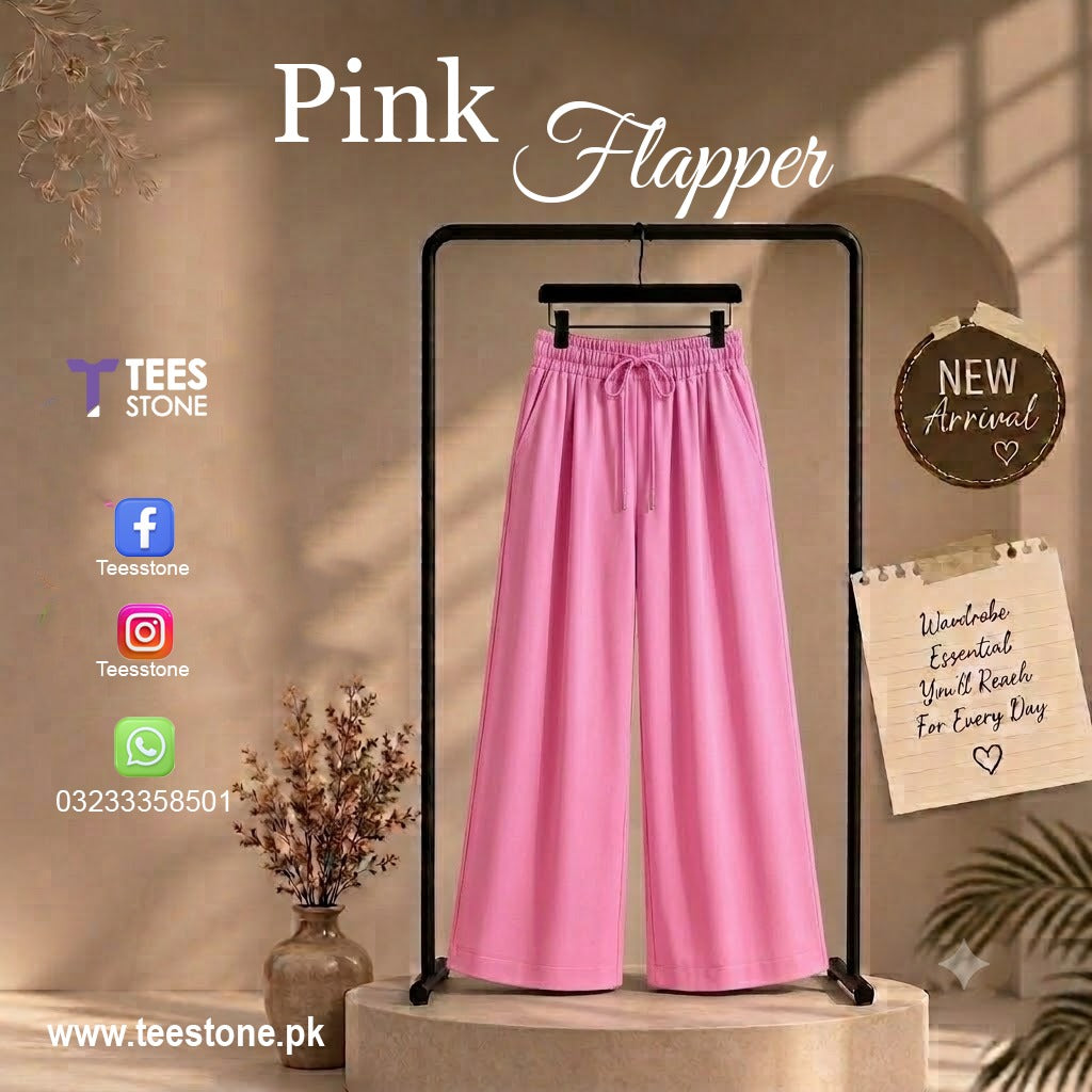 Pink Wide Leg Flapper