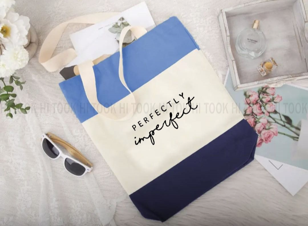 Perfectly Imperfect 3 Color Tote Bag